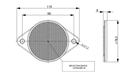 LA75017 REFELCTOR CHIHLIMBAR ROTUND