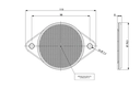 LA75018 REFLECTORIZANT ROSU ROTUND