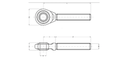 FUS TIRANT CENTRAL M40X3MM