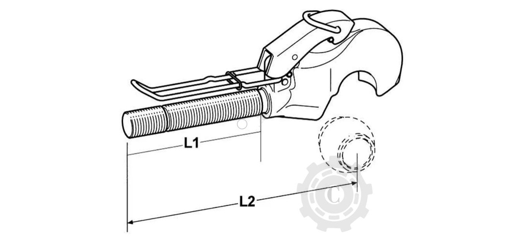 CARLIG TIRANT CENTRAL M36X3