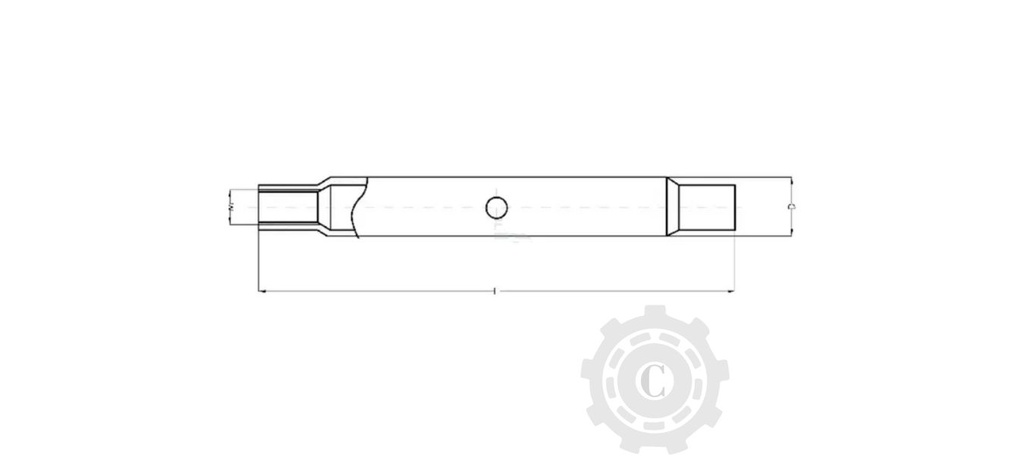 TUB TIRANT CENTRAL M30 390MM