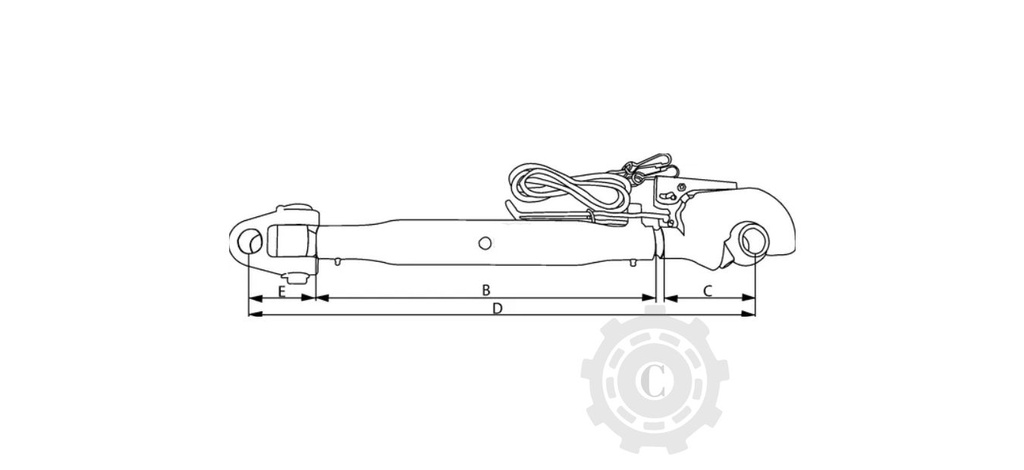 TIRANT CENTRAL CU FURCA/CARLIG 450, M36 cat.3/3