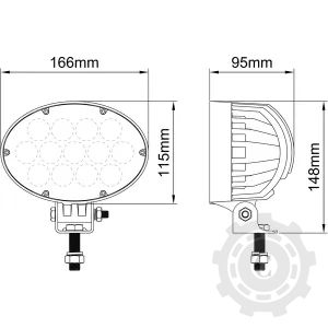 LAMPA ED 65W 5200lm OVALA