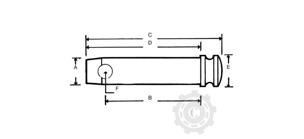 BOLT TIRANT CENTRAL 19X108MM