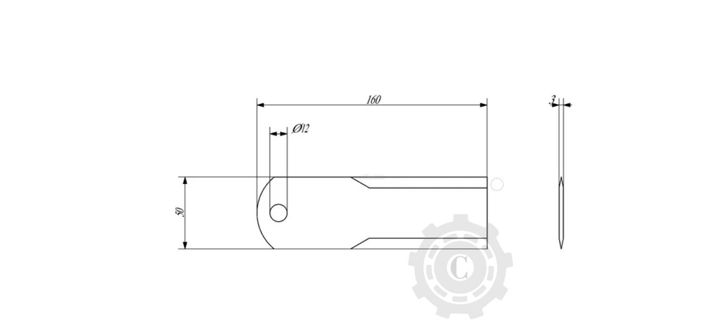 CONTRACUTIT 160X50X3MM