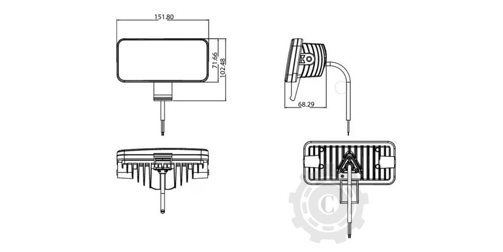 LAMPA DE LUCRY LED 54W 4100LM