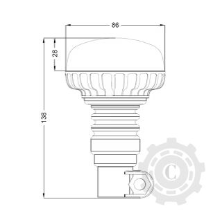 GIROFAR LED PROFIL REDUS 19W 12-24V