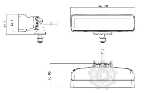 LAMPA DE LUCRU INDIRECTA CU LED 30W - 6 LEDURI