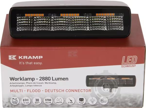 LAMPA DE LUCRU INDIRECTA CU LED 30W 2880LM DREPTUNGHIULARA