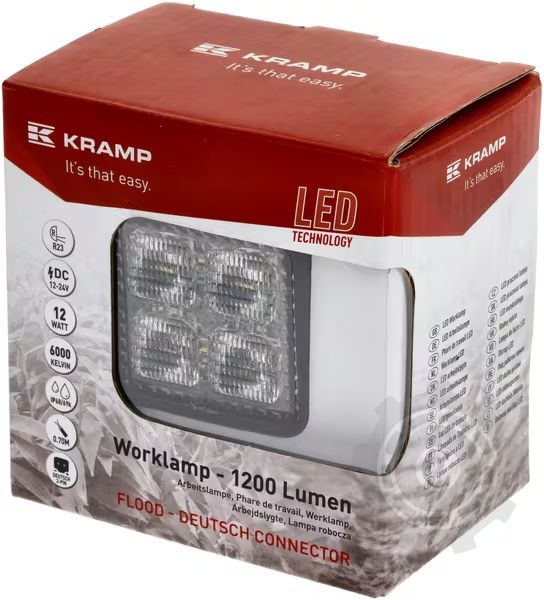 LAMPA DE LUCRU LED 12W 1200LM PATRAT