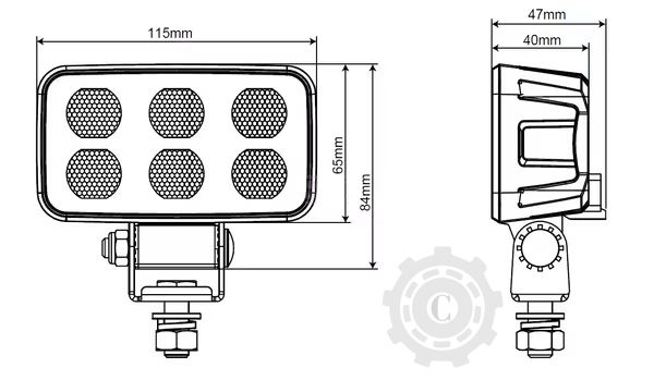 LAMPA DE LUCRU LED 60W 4630LM