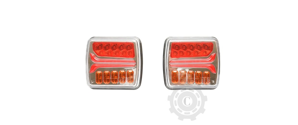 Set lampi remorca led 12-24V cu magnet si control wireless