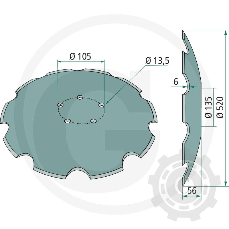 TALER DISC IND.5 GAURI D510