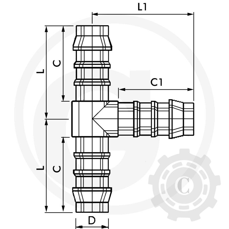 CONECTOR TIP T D10