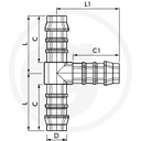 CONECTOR TIP T D12-10-12