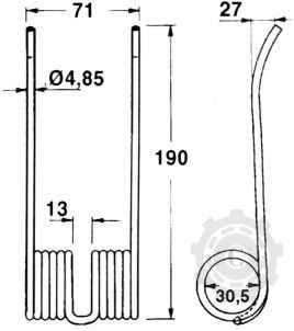 DINTE ELASTIC PRESA NEW HOLLAND