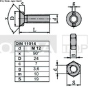 SURUB M12X30 22478