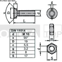 SURUB M10X30 22470