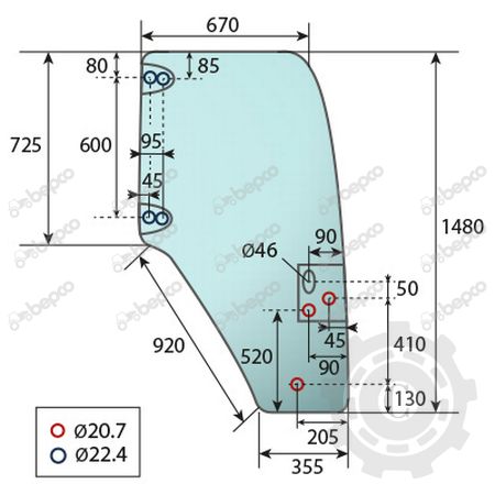 54/4020-56 GEAM USA NH DREAPTA