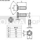 SURUB+PIULITA M12X35 D18.5 OV