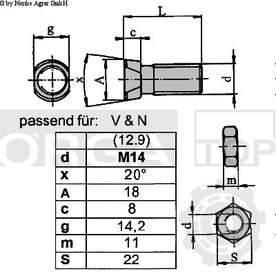 SURUB M14X36 PLUG