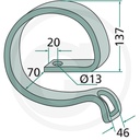 CP710 Arc întăritor 45x10mm