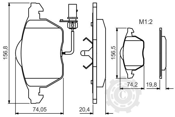 SET PLACUTE FRANA AUDI VW