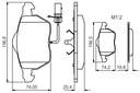 SET PLACUTE FRANA AUDI VW