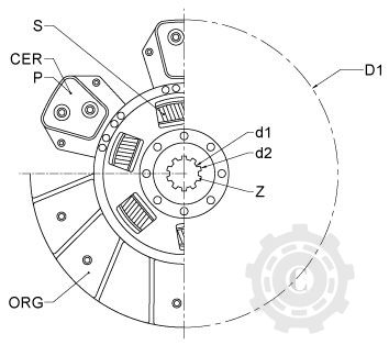 DISC AMBREIAJ S71939 KUBOTA 