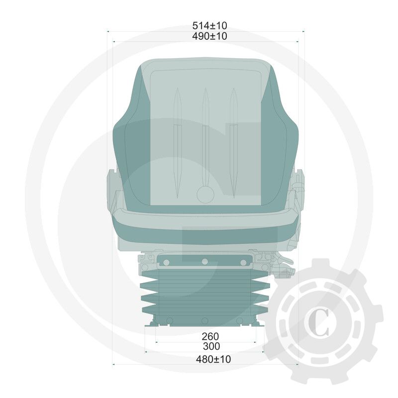 SCAUN AS1480 CU SUSPENSIE PNEUMATICA