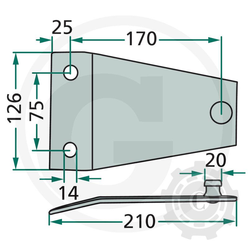 SUPORT CUTIT COSITOARE PZ0243M