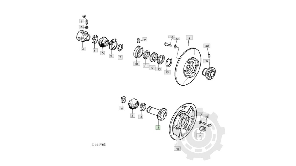 BUCSA VARIATOR TAMBUR TOCATOR Z10747