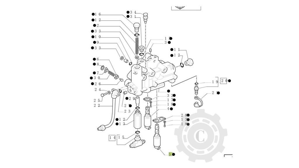 Ventil magnetic CNH