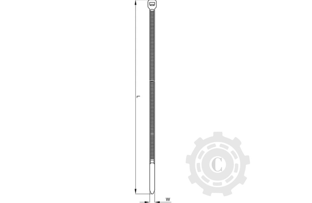 COLIER DE PLASTIC 4,8X200