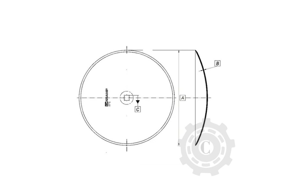 Taler disc neted 560x4,5/37-41mm