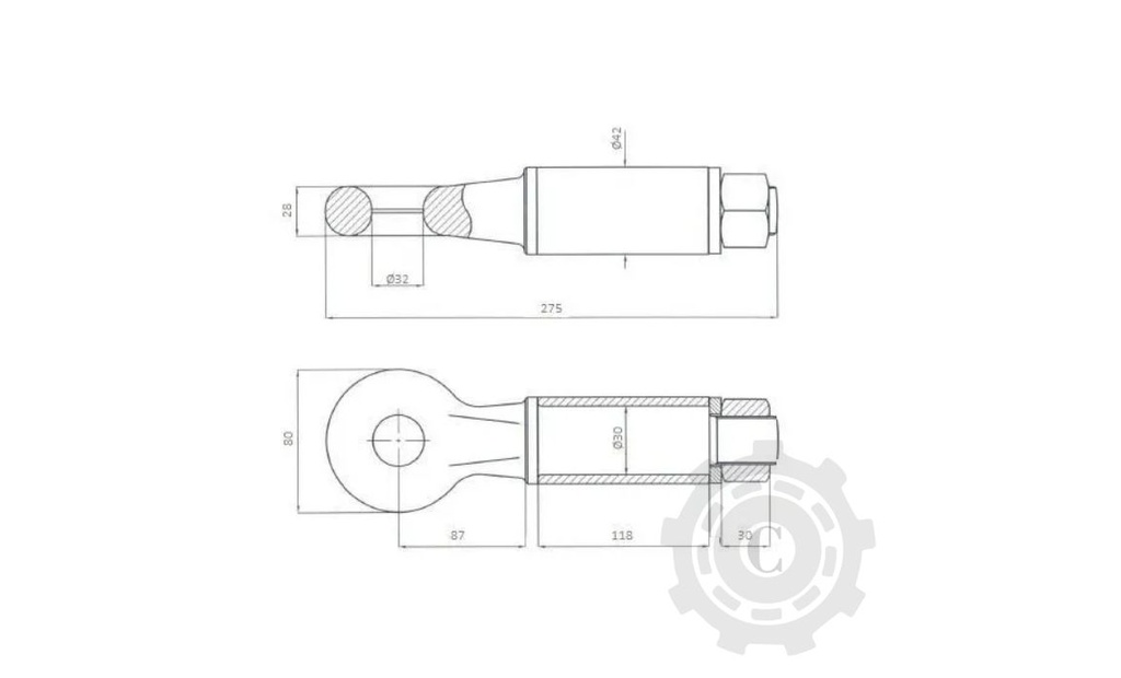 Ochet remorcare rotativ 2t