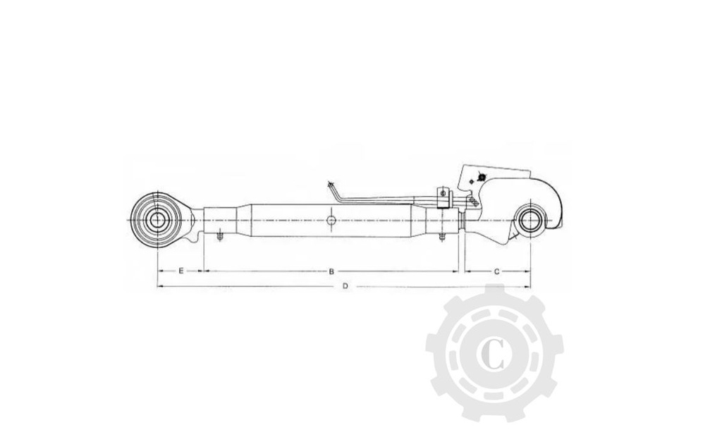 Tirant central cu carlig M36