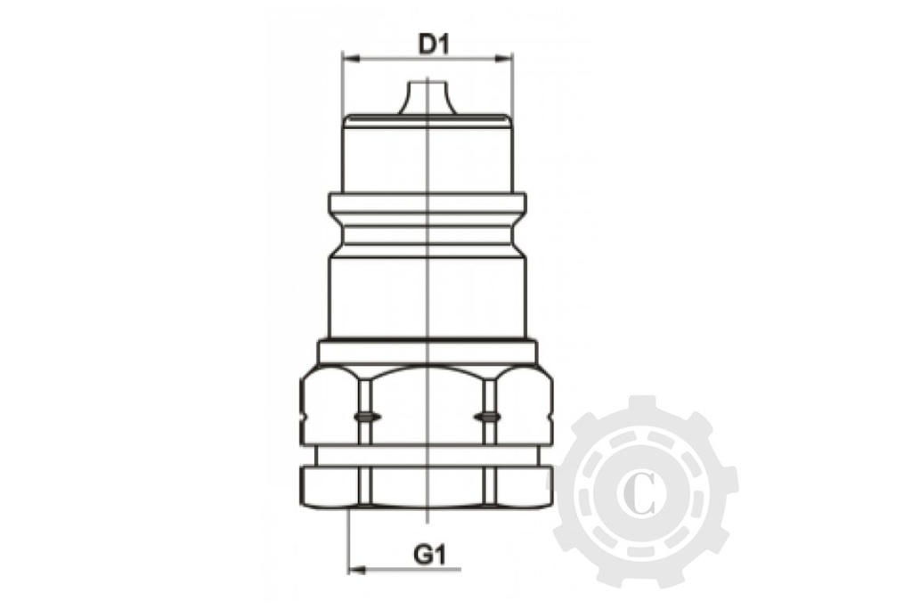 CUPLAJ  HID.PAV1-1/2" FE13 TATA BILA