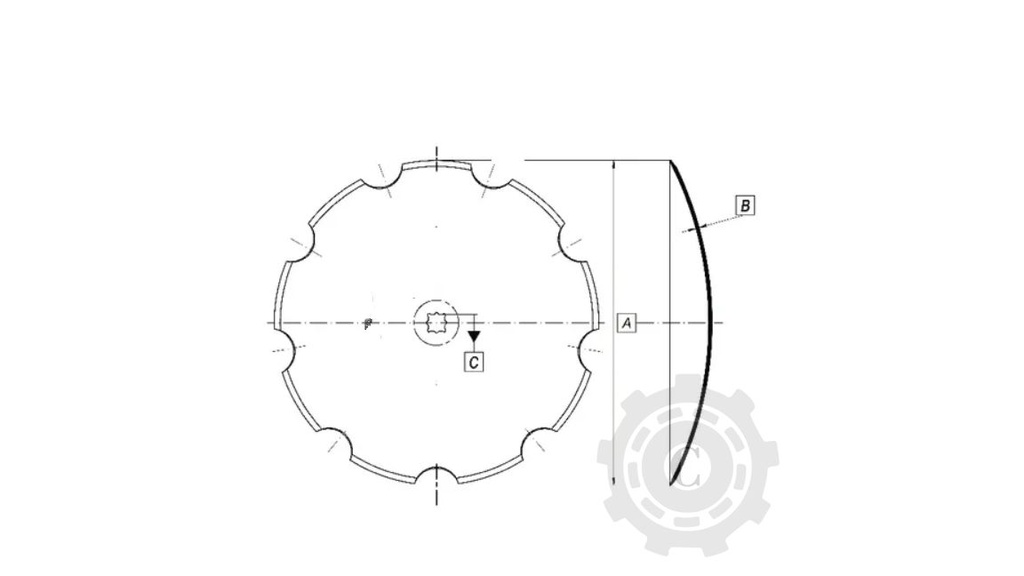 HD561441KR Taler disc crestat 560x4,5/37-41mm