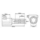 ADAPTOR 1 3/8-Z6 LA Z8 LUNGIME 160MM