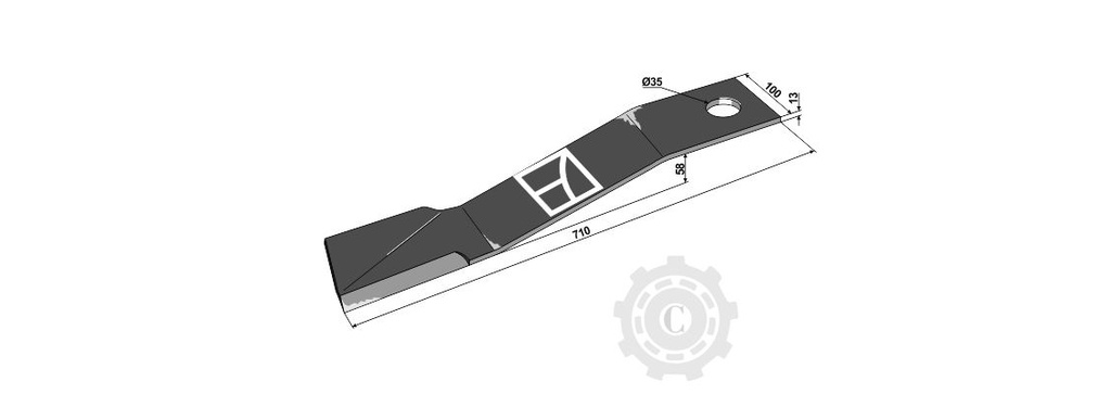 CUTIT COSITOARE STG 100X13X710 IH