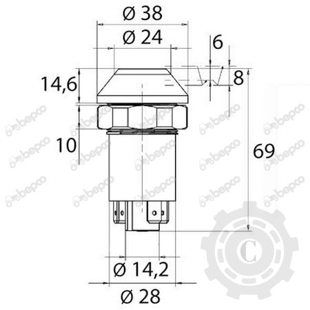 BUTON RIDICARE TIRANTI CLAAS