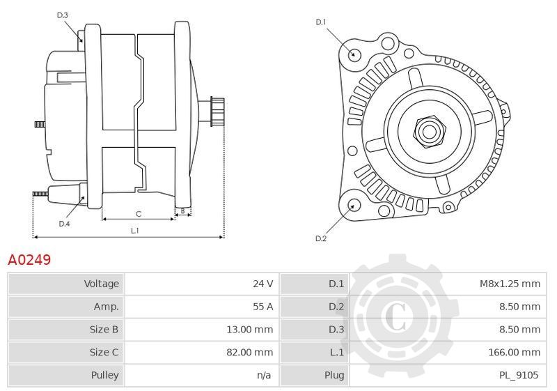 ALTERNATOR A0249