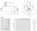 DEMAROR 12V 2,7KW S9060