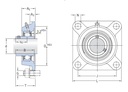 LAGAR SKF UCF209/H