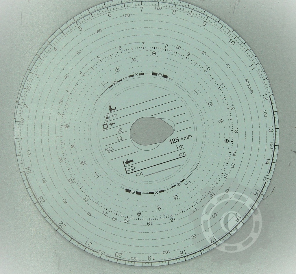FH125-100 DIAGRAMA TACHOGRAF 125 KM/H