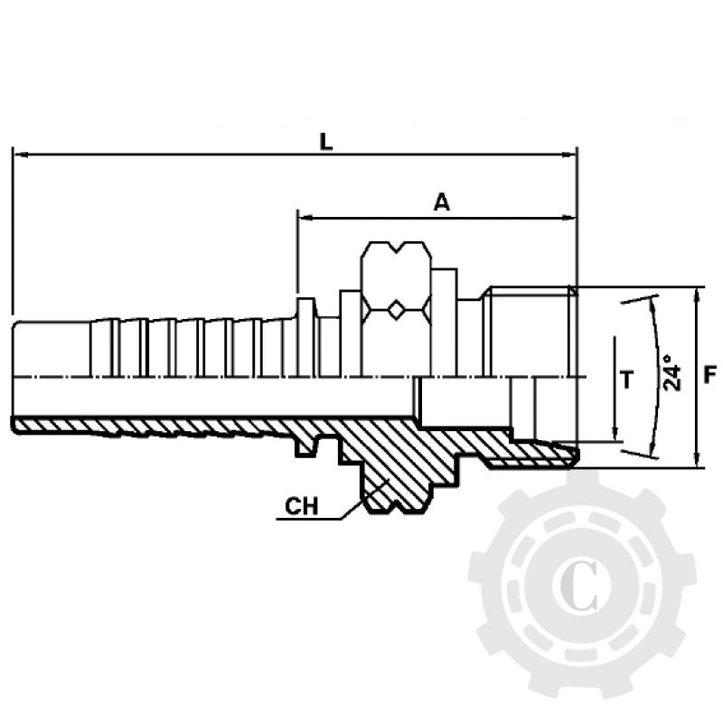 CES DN12 24X1,5 FILET EXTERIOR