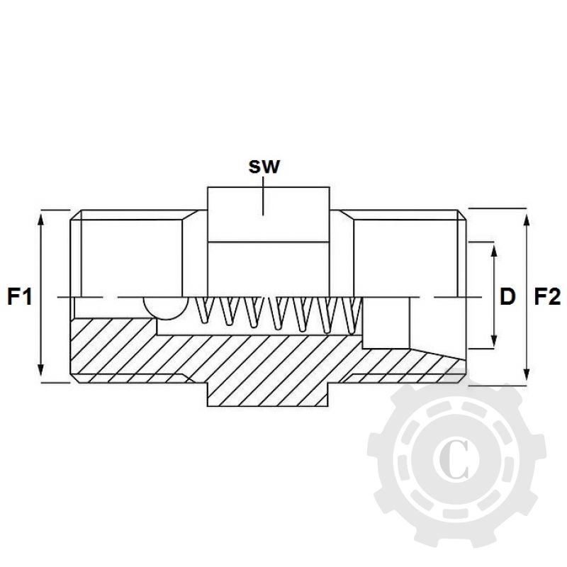 SUPAPA DE RETINERE RVV M10X1