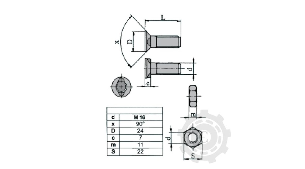 SURUB 3015741 LEMKEN G10.9