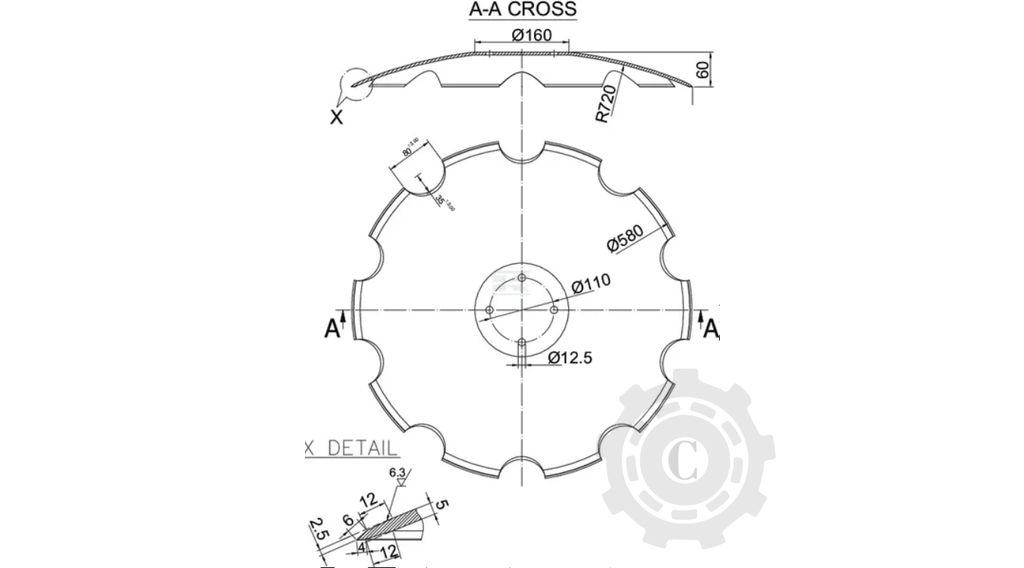 TALER DISC CRESTAT 580 4GAURI